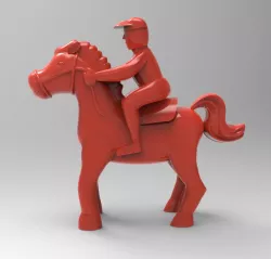 Horse with rider