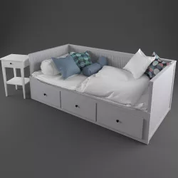 Ikea Hemnes bed 2  3D model