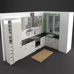 Ikea Kitchen set 1  3D model
