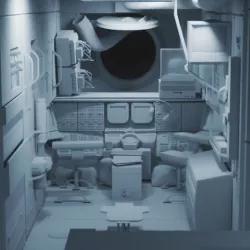 INSIDE Mir Space Station 3D model