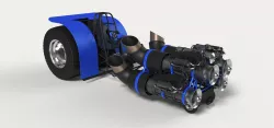 Jet pulling tractor 2 3D model