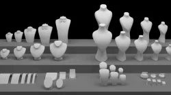 Jewelry Mannequins 3D model