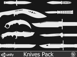 Knives Pack Low-poly  3D model