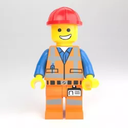 LEGO minifigure - Construction worker 3D model
