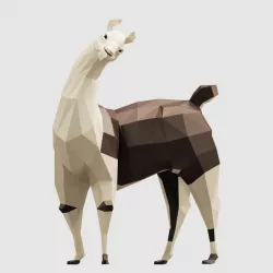 Llama Low-poly  3D model