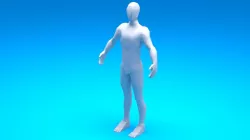 Low Poly Human Model  Low-poly  3D model