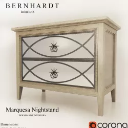 Marquesa Nightstand BERNHARDT 3D model