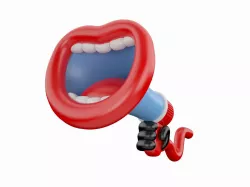 Megaphone Mouth 3D model