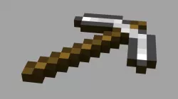 Minecraft Pickaxe Low-poly  3D model