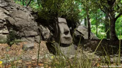 Moai Stone Statues 3D model