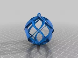 My Customized Spiral Sphere Ornament - Customizer enabled