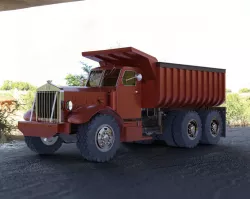 Old Vintage Dump Truck 1940s 1950s 3D model