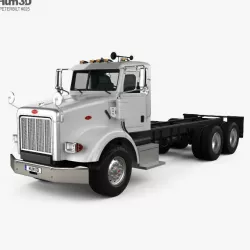 Peterbilt 357 Day Cab Chassis Truck 2006 3D model