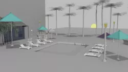Pool Environment 3D model