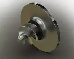 Radial Type Centrifugal Pump Impeller with Overhung Inducer