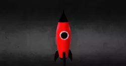 Red Rocket Low-poly  3D model