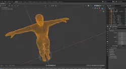 Reptilian man character 3D model