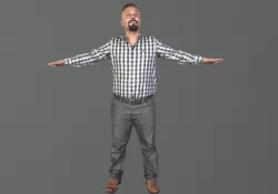 Rt103 - Male A-Pose T-Pose 3D model