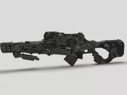 Sci-Fi Gun 03 3D model