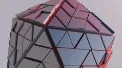 Sci Fi Platonic Shape Triangle Low-poly 3D model 2019 3D model