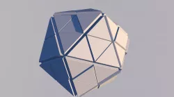 Sci Fi Pyramid Shape Triangle Low-poly 3D model 2019 3D model 3D model