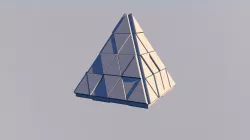 Sci Fi Pyramid Shape Triangle Low-poly 3D model 3D model