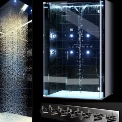 shower cabin 1500x1250x2350 3D model