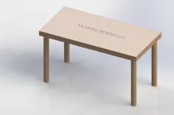 Simple wooden table