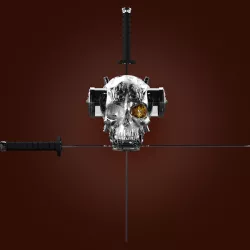 Skull and Sword 3D model