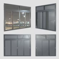sliding panoramic window 3D model