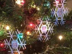 Snowflake Picture Frame Ornament