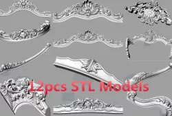 Sofa backrest soft arm sofa leg STL 3D STL model S205 3D model