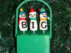Spelling Snowmen Christmas Ornament