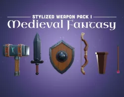 Stylized Weapon Pack 1 - Medieval Fantasy Low-poly  3D model