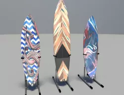 Surfboard Low-poly  3D model