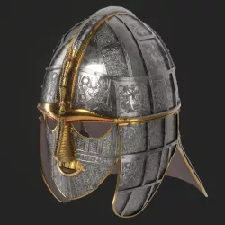 Sutton Hoo Helmet Low-poly  3D model