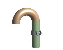 Tap with bolt and nut