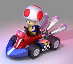 Toad from Mario Kart - Nintendo 3D model Low-poly  3D model