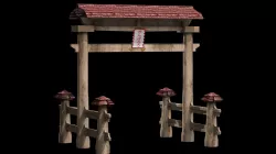 Torii Japanese Gate 3D model
