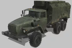 URAL 4320 Low-poly  3D model