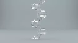 Vintage Stairs Low-poly  3D model