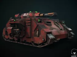 Warhammer tank predator Low-poly  3D model