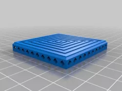 Warp-Resistant Chess or Game Board Square