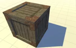 wooden crate 5 Low-poly  3D model