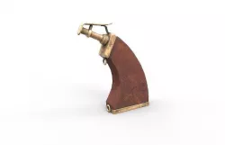 16th century gun powder flask version 2 Low-poly 3D model