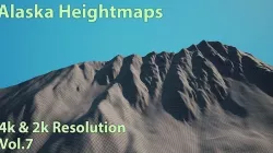 226 Real - World Alaska Heightmaps Low-poly 3D model