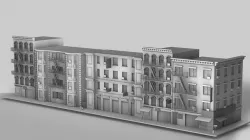 3D streethouses 3D model
