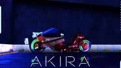 Akira motorcycle Low-poly 3D model