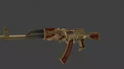 AKM 2 MODELS LOW POLY  Low-poly 3D model