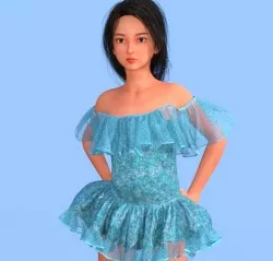 Amelia Teen girl for Genesis 8 Female 3D model 3D model